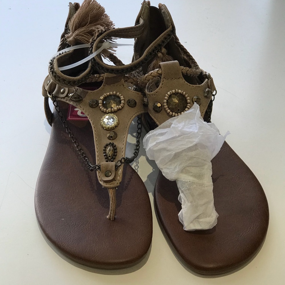 Taupe Sandals Never Worn